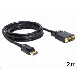 Câble Displayport 1.2 mâle vers DVI 24+1 mâle 2 m